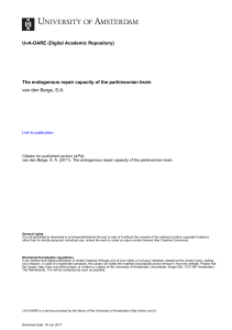 The endogenous repair capacity of the parkinsonian - UvA-DARE