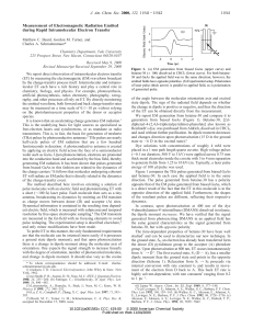 Measurement of Electromagnetic Radiation Emitted during Rapid