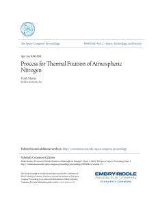 Process for Thermal Fixation of Atmospheric Nitrogen