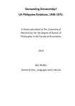 US-Philippine Relations, 1946-1972. - Manchester eScholar