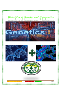 8. Principles of Genetics and Cytogenetics