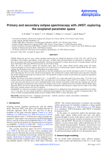 Primary and secondary eclipse spectroscopy with JWST: exploring