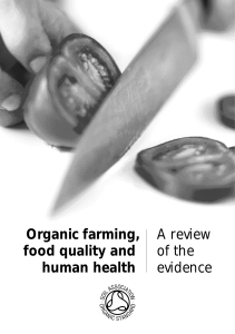 Organic farming, food quality and, human health