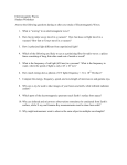 Electromagnetic Waves Student Worksheet Answer the following