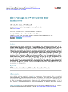 Electromagnetic Waves from TNT Explosions