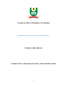 NATIONAL OPEN UNIVERSITY OF NIGERIA SCHOOL OF