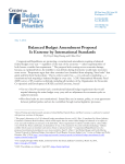 Balanced Budget Amendment Proposal Is Extreme by International