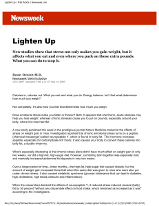 Lighten Up - Dean Ornish