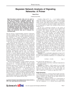Bayesian networks - Center for Computational Biology and