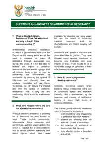 Antibiotic resistance - National Department of Health