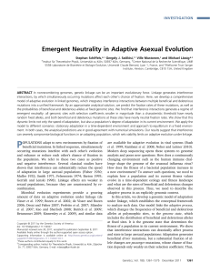 Emergent Neutrality in Adaptive Asexual Evolution