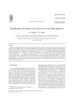 Modification of Newton`s law of gravity at very large distances