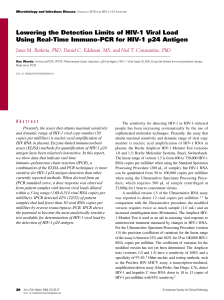 Lowering the Detection Limits of HIV-1 Viral Load Using Real