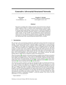 Generative Adversarial Structured Networks