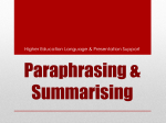 How to paraphrase