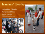 The Iranian Identity: Religion, Ethnicity, Nationality and the State