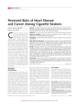 Perceived Risks of Heart Disease and Cancer Among Cigarette