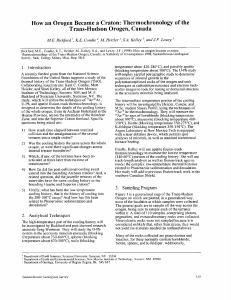 Thermochronology of the Trans