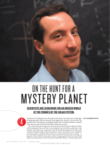 On the hunt for a mystery planet