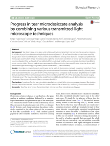 Progress in tear microdesiccate analysis by combining