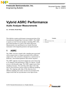 Vybrid ASRC Performance Audio Analyzer Measurements