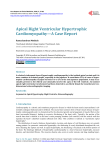 Apical Right Ventricular Hypertrophic Cardiomyopathy—A Case