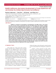 Rad52 deficiency decreases development of lung