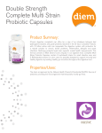 Double Strength Complete Multi Strain Probiotic Capsules
