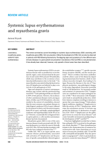 Systemic lupus erythematosus and myasthenia gravis