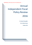 Annual Independent Fiscal Policy Review 2016