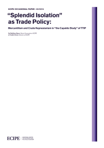 “Splendid Isolation” as Trade Policy