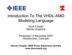 An Introduction To The VHDL