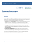 Program Assessment - The Pew Charitable Trusts