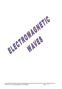 Physics XII Unit-V Electromagnetic Waves