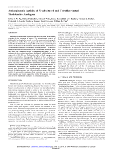 Antiangiogenic Activity of N-substituted and