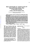 Role of ATP-Sensitive K` Channel on ECG ST Segment