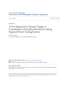 A New Approach to Climate Change: A Consideration of Ancillary