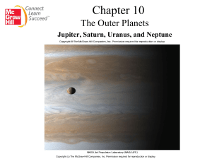 Jupiter, Saturn, Uranus, and Neptune