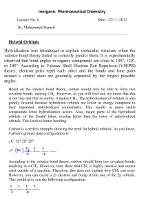 Inorganic Pharmaceutical Chemistry Hybrid Orbitals Hybridization