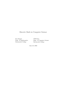 Discrete Math in Computer Science