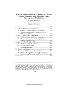 climate justice - Buffalo Law Review