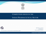 COMPETITION ISSUES IN THE INDIAN PHARMACEUTICAL SECTOR