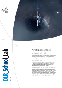 Artificial comets