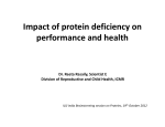 Impact of protein deficiency on performance and health