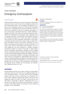 Emergency Contraception abstract