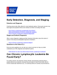 Early Detection, Diagnosis, and Staging Can Chronic Lymphocytic