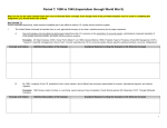 Period 7: 1890 to 1945 (Imperialism through World War II)