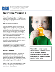 Nutrition: Vitamin C
