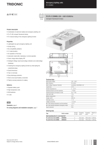 Emergency lighting units PC COMBO PC CFL E COMBO, 230 – 240