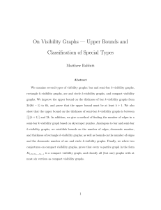 On Visibility Graphs — Upper Bounds and
